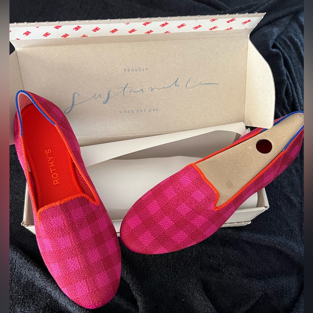 ROTHYS CHERRY GINGHAM SZ8 1/2 $120.00
